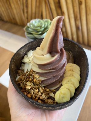 ‘Nutty Gritty’ twist nice cream bowl 288pesos  at Buonana in Siargao