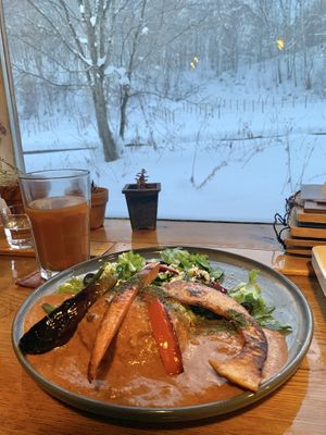 Tomato curry at Cafe Goryo in Furano