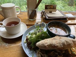   at Cafe Goryo in Furano