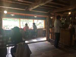 Inside the cafe at Cafe Goryo in Furano