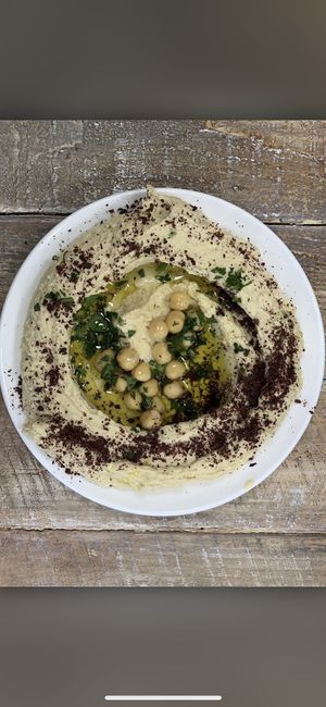 Hummus, always made from scratch at Olive Press Eatery in Metuchen