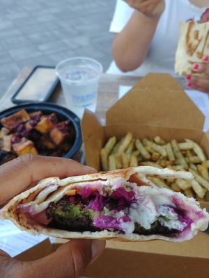 Pita pocket at Olive Press Eatery in Metuchen