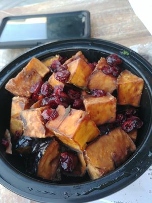 Eggplant dish at Olive Press Eatery in Metuchen