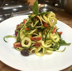 Raw Vegan Putanesca at Green Wave Cafe in Plantation