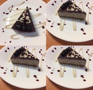 Raw Vegan Blueberry Cheesecake - Gluten Free Dairy Free No Refined Sugars at Green Wave Cafe in Plantation