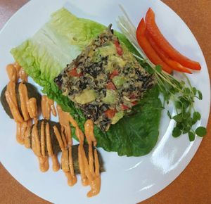 Raw Vegan Falafel Curry Coconut at Green Wave Cafe in Plantation