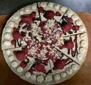 Raw Vegan Raspberry & Cashew Cream Cheesecake - Dairy Free Gluten Free No Refined Sugars at Green Wave Cafe in Plantation