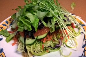 Open Face No Tuna Pate Sandwich at Green Wave Cafe in Plantation