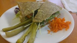 sunflower seed tuna sandwich at Green Wave Cafe in Plantation