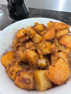 Side of home fries   at The Brunch Club in Glasgow