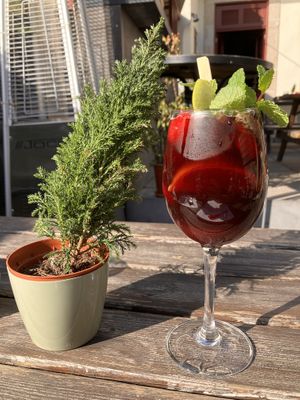 Sangria  at TerraPlana Café in Porto