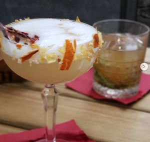 our drinks at TerraPlana Café in Porto