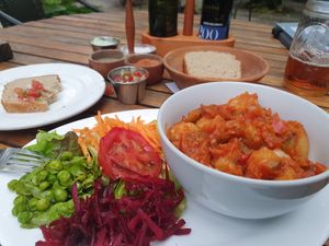 Vegan gnocchi at Ecole in Pucon