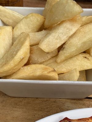 Hand cut chips   at Milan in Wooler