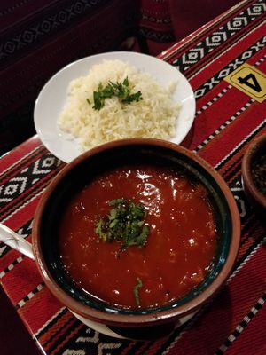 Galaya and rice at My Mom's Recipe in Wadi Musa