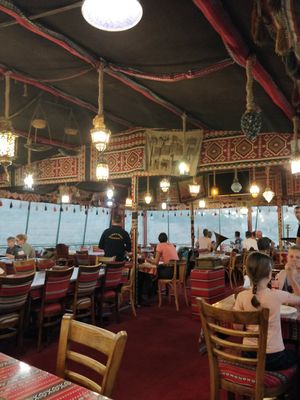 The Bedouin décor is incredible ❤️ at My Mom's Recipe in Wadi Musa