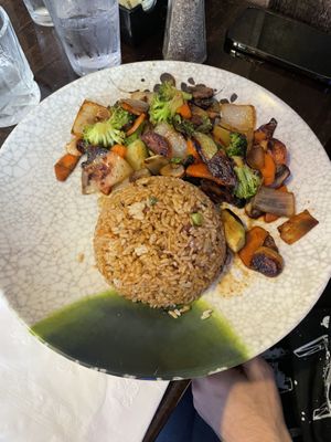 Hibachi veggie dish  at AI Sushi & Grill in Hot Springs