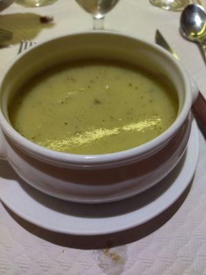 Crema de calabacín at El Parral in Vitoria Gasteiz
