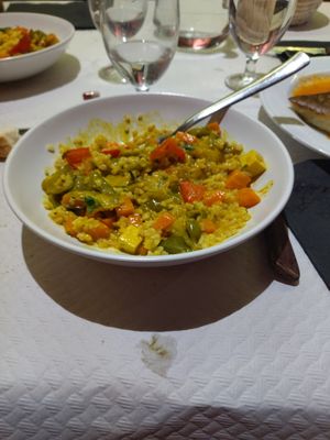 Bulgur con verduras al curry at El Parral in Vitoria Gasteiz
