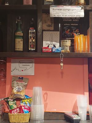 Anti LGTBQ-phobic sign on display at El Parral in Vitoria Gasteiz