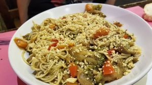 Tallarines de calabacin at El Parral in Vitoria Gasteiz