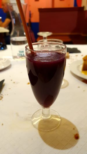 Sorbete de sandía y frutos rojos (vegano) at El Parral in Vitoria Gasteiz