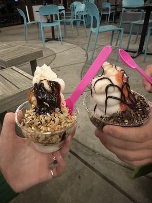 Samoa and nutty redhead   at Frozen Gold in Colorado Springs