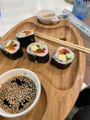 super great sushi at Dr Veggie in Yerevan