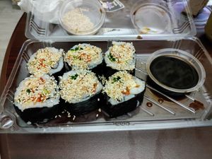 Sushi at Dr Veggie in Yerevan