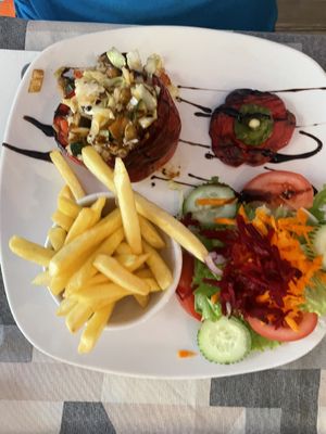 Stuffed pepper   at Paula's Bistro in Funchal