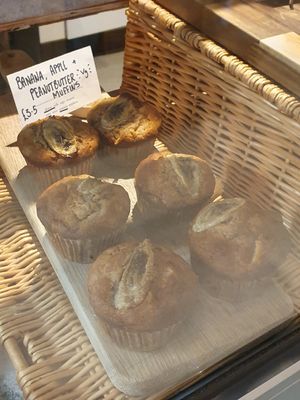 Vegan muffins at Open House Deli in Winchester