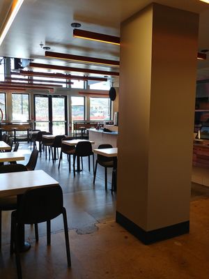 Seating at honeygrow in Reston