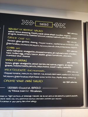 Menu 2 of 2 clearly labeled at honeygrow in Reston