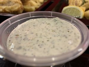 VG tartare sauce   at Laura's Fish Bar in Whitley Bay