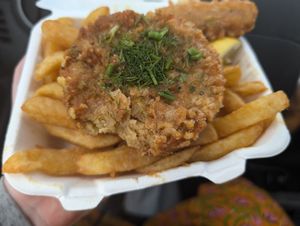  at Laura's Fish Bar in Whitley Bay