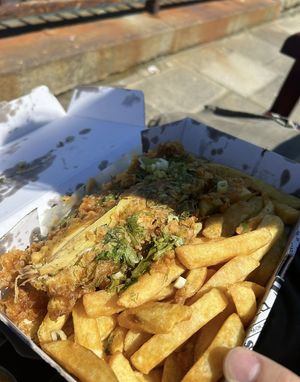   at Laura's Fish Bar in Whitley Bay