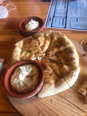 The best garlic bread - ever! That’s vegan Mayo too at DogTown Lagos in Lagos