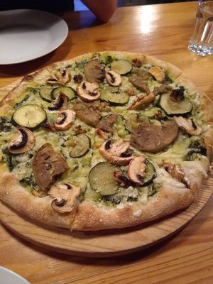 Vegan pizza at DogTown Lagos in Lagos