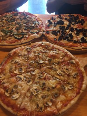 Vegan pizzas  at DogTown Lagos in Lagos