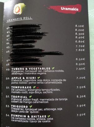 Opciones 2 at Bento Sushi in Terrassa