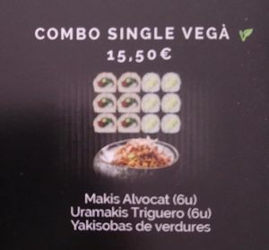 Opciones 3 at Bento Sushi in Terrassa