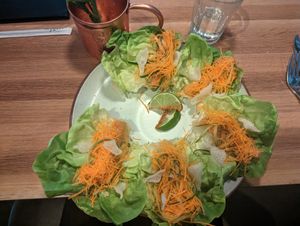 Tofu wraps 3/5 minimal flavor at Earls Kitchen + Bar in Edmonton