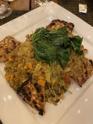 Organic grilled tempeh   at Olive Terrace Bar & Grill in Santa Clarita