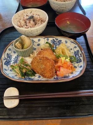 Lunch set  at Ookinaki in Otsu