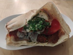 Palestinian Wrap at Umi Falafel - North City in Dublin