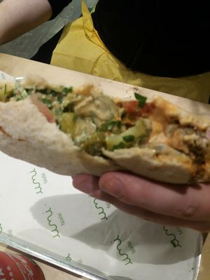 Palestinian sandwich at Umi Falafel - North City in Dublin