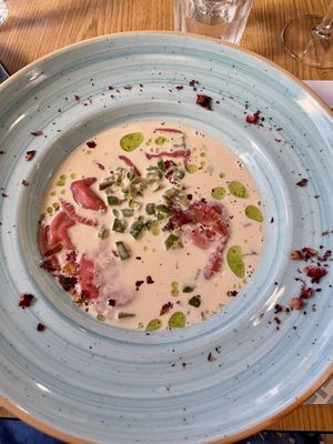 Vegan ravioli  at Paneri in Rhodes