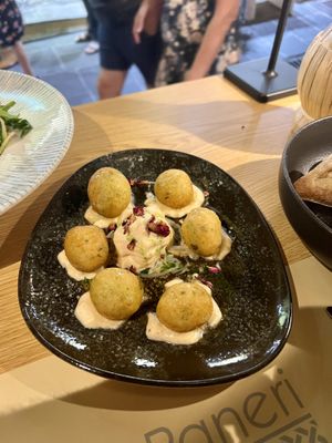 salty loukamades   at Paneri in Rhodes