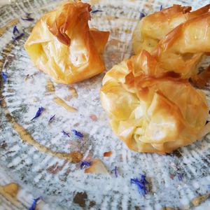 Vegan cheese crust at Paneri in Rhodes