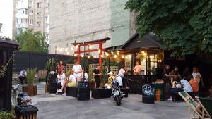 The venue
 at Veganistan Brat in Kyiv